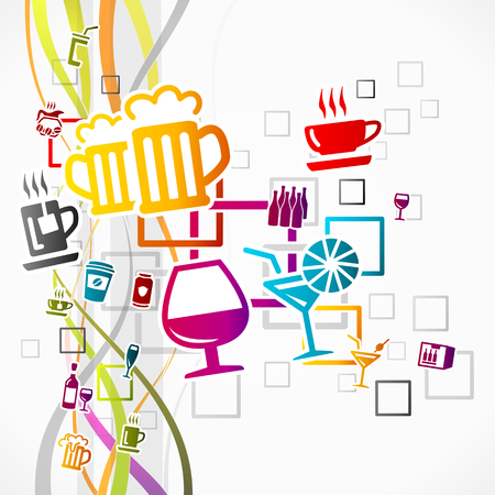 Abstract colorful vector illustration of party conceptのイラスト素材