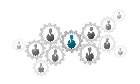 Concept illustration about business leadershipのイラスト素材