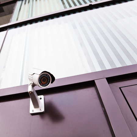 video surveillance at a building entrance
