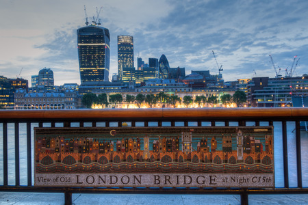 night view of London City at nightの写真素材