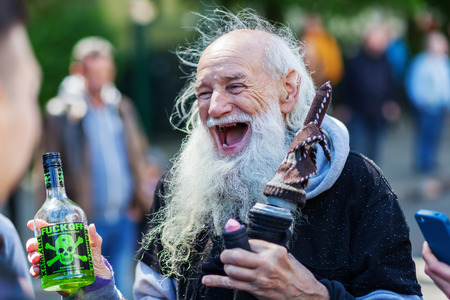 Berlin, Germany - May 15, 2016: unidentified people at the Carnival of Cultures, an annually festival in Berlin. The processions, dance and music events celebrate peace, tolerance, and multiculturalismのeditorial素材