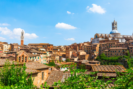 cityscape of Siena, Tuscany, Italyのeditorial素材