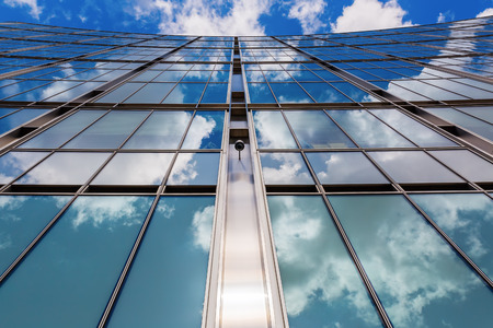 London, UK - June 15, 2016: facade of Broadgate Tower in London. It is a skyscraper in the City of London, Londons main financial district. It was constructed between 2005 and 2009, and is 165 m highのeditorial素材