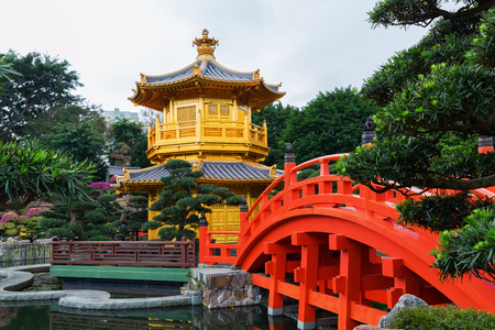 Nan Lian Garden Pavilion of Absolute Perfection in Hong Kongの写真素材