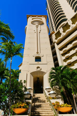 Honolulu, Oahu, Hawaii - November 04, 2019: Harbor Court residential high rise. Harbor Court is a 41-story high-rise condo tower, with 127 m heightのeditorial素材