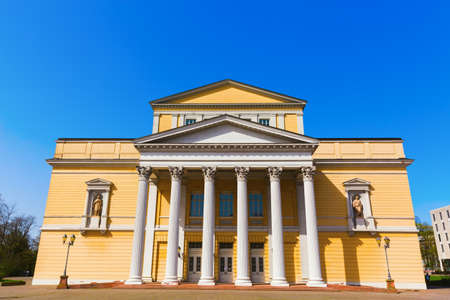 House of History, former Regional Theater, at the Karolinen-Square in Darmstadt, Germanyのeditorial素材