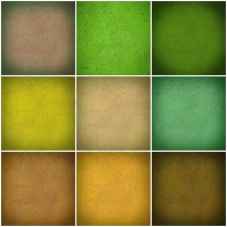 Set of different colorful wall collageの写真素材