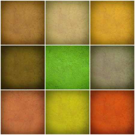 Set of different colorful wall collageの写真素材