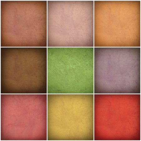 Set of different colorful wall collageの写真素材