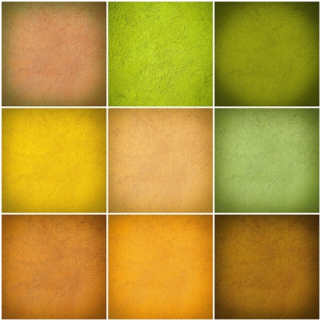 Set of different colorful wall collageの写真素材