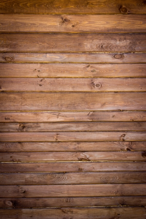 Brown painted wood wall - texture or backgroundの写真素材