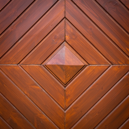Brown painted wood wall - texture or backgroundの写真素材