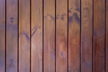 Brown painted wood wall - texture or backgroundの写真素材