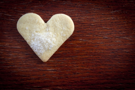 Heart cookieの写真素材