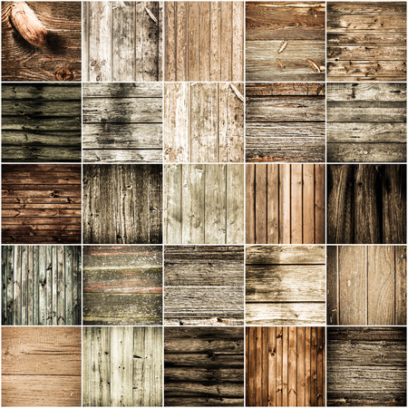 Collection of wood texture backgroundsの写真素材
