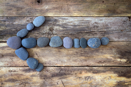 Stones arrowの写真素材