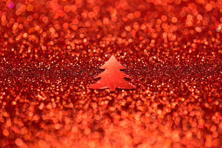Festive Christmas background. Abstract twinkled bright background with bokeh defocused lightsの写真素材