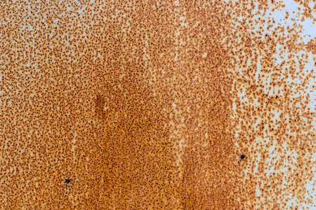 Old rusty iron metal background plate texture.