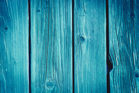 Old blue painted boards for use as a background.の写真素材