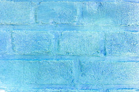 Background texture of a old blue brick wall.