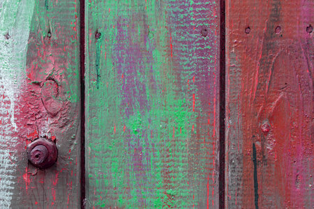 Old painted wood wall - texture or background.の写真素材