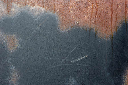 Old painted metal texture with traces of rust
