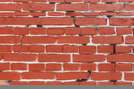 Old painted bricks for use as a background