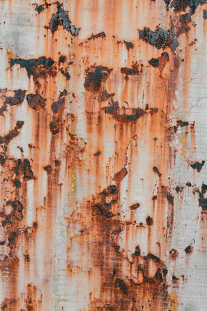 Old painted metal texture with traces of rust and cracks.