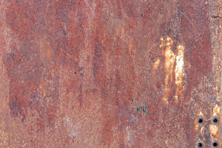 Old painted metal texture with traces of rust.の写真素材