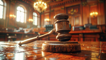 Legal topics, judge's gavel, courtroom meetingの素材