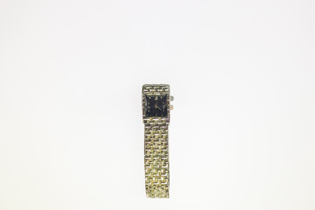 Shot a vintage watch on an white backgroundの写真素材