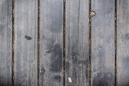 Dark black wood planks textureの写真素材