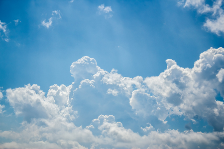 Shot of a bright cloudscape before the stormの写真素材