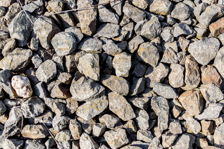 Close up shot to lots of sharp rocksの写真素材