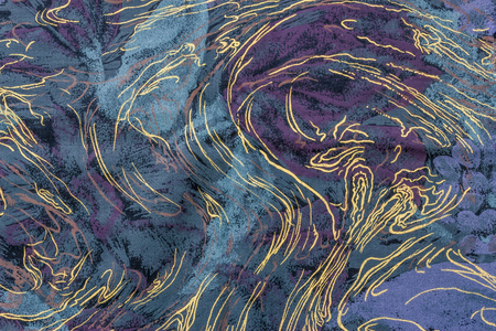 Clothing Fabric Texture Background. Top View of Cloth Textile Surface with Pattern. Text Spaceの写真素材