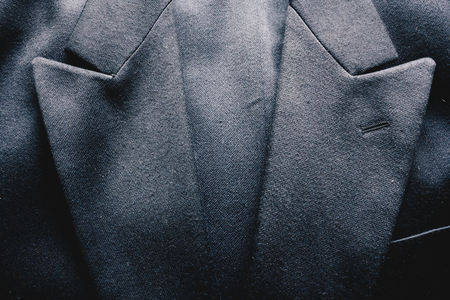 Closeup of a suit texture on a business coat
