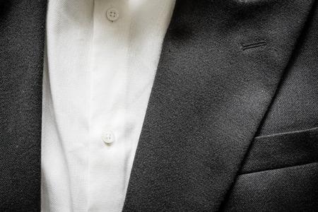 Closeup of a suit texture on a business coatの写真素材