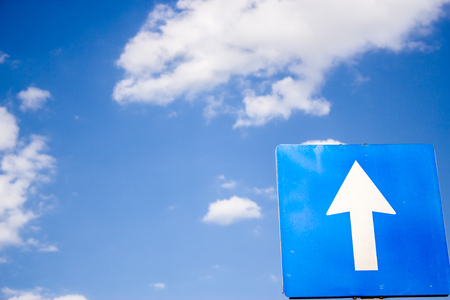 Regulatory sign, proceed in direction indicated by arrow traffic sign