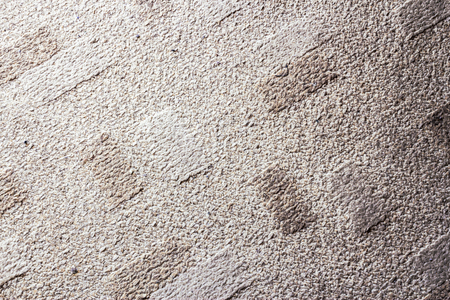 Black and white image of a fluffy carpet made from cottonの写真素材
