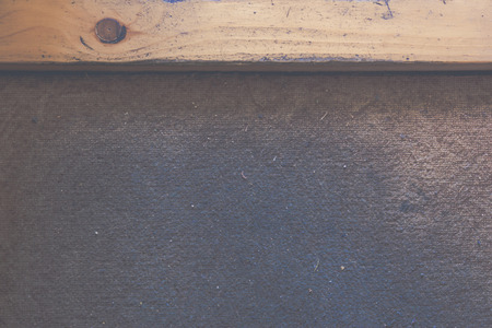 Vitnage background of a wood treshold with dirty carpet. Laundry or washhouse advertising concept