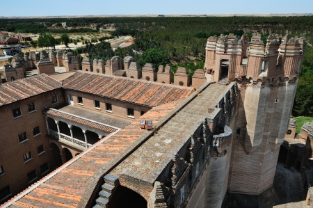 The Fortress of Coca Segovia, Spain taken from The Highest Towerのeditorial素材
