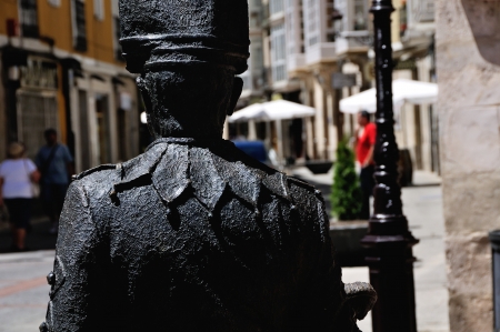 Monument at the streets of old part of Burgos, Spainのeditorial素材