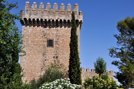 Alarcon Castle is a medieval fortress located in the La Mancha in Spain - was built in the 7th or 8th centuryのeditorial素材