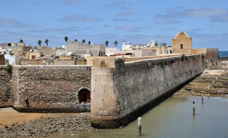 Aerial view of the Portuguese Fortified City of Mazagan, Moroccoの写真素材