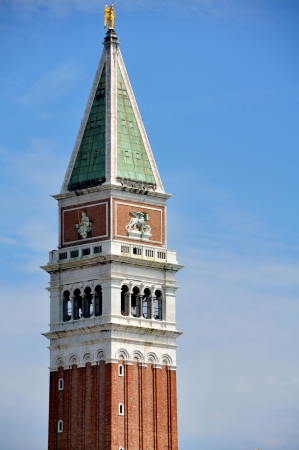 Close view of Clock Tower, Venice, Italyの写真素材