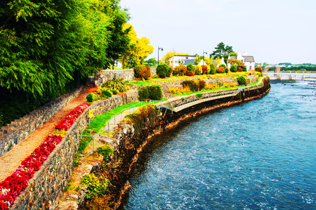 Beautiful landscape of Galway, Ireland in autumnの写真素材