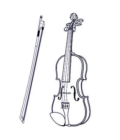 violinのイラスト素材