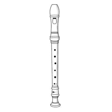Recorder (musical instrument)のイラスト素材