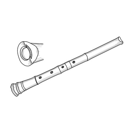 shakuhachiのイラスト素材