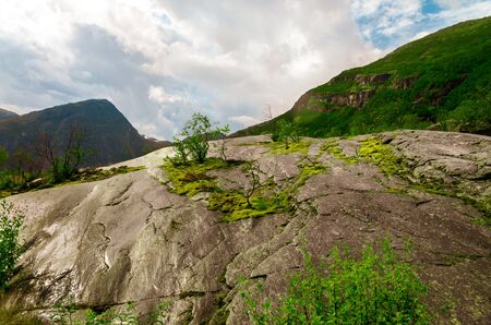 Going to Briskdalbreen in Norwayのeditorial素材
